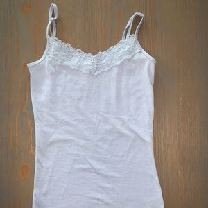 Nollie Light Blue Cami with Lace Detail